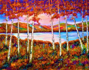 Lomond, Autumn Light landscape painting - by Pamela Randal Fine Art