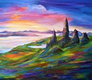Skye Storr lanscape painting - by Pamela Randal Fine Art