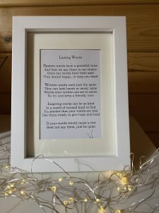 Framed inspirational quote - by Twigs Inspiring Gifts