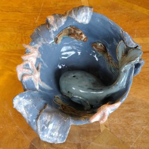 Ocean themed ceramic art - by KilnCritters